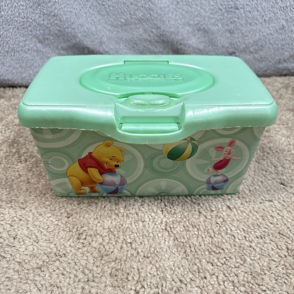 Huggies Wet Wipes Empty Pop-Up Container Disney Winnie the Pooh Tigger Piglet